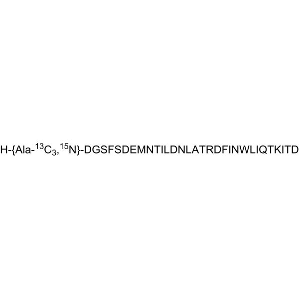 GLP-2(rat) (Ala-13C3,15N)